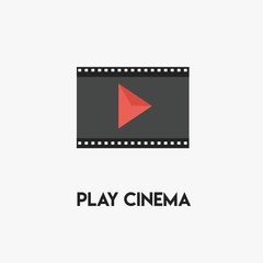 Naklejka premium Play Logo