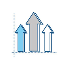 Infographic arrows symbol