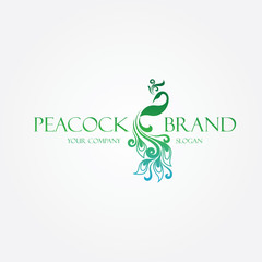 Obraz premium Peacock logo