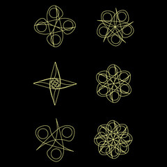 Beautiful and symmetrical geometric pattern