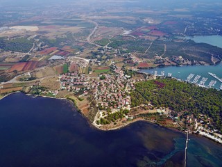Fototapeta premium Kroatien - Pula & Umgebung aus der Vogelperspektive