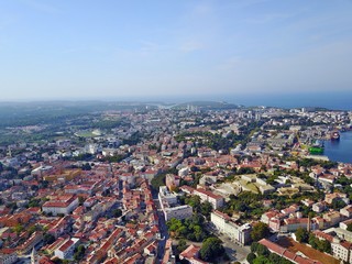 Fototapeta premium Kroatien - Pula & Umgebung aus der Vogelperspektive