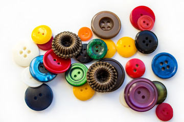 Multicolored buttons