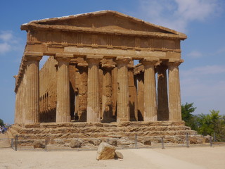 Obraz premium La vallée des temples à Agrigente en Sicile