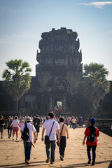 Vistors at Angkor Wat