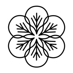 Flourish Snowflake Design