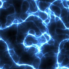 Abstract seamless background - Blue lightning