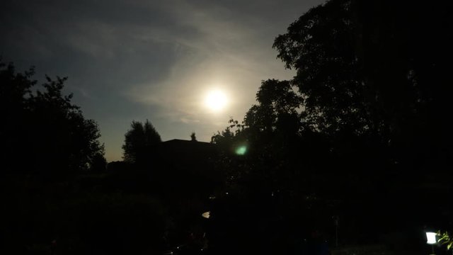 full moon - time lapse