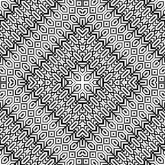 Design seamless monochrome geometric pattern