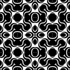 Fototapeta premium Design seamless monochrome waving pattern