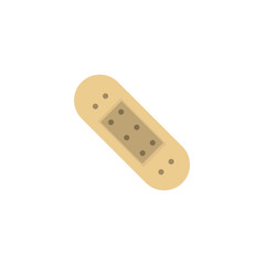 Band Aid Flat Medical Icon Illustration
