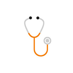 Stethoscope Flat Medical Icon Illustration