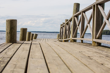Fototapeta premium Steg am See