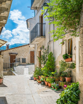 Pretoro, village in Majella National Park, in the province of Chieti, Abruzzo region, Italy.
