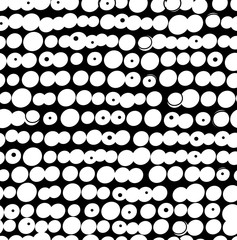 Abstract seamless pattern with rows of dots. Decorative vector background, abstract texture