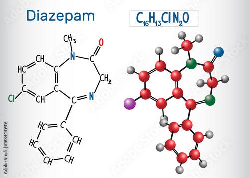 diazepam structural formula diazepam structural formula