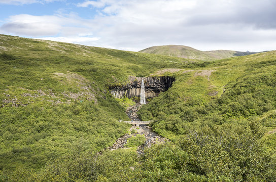 Svartifoss mit Umgebung