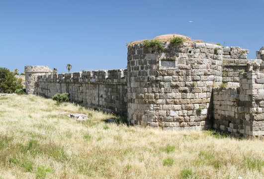 Inner fortress in the fortress of the knights of the Johannites on the island of Kos