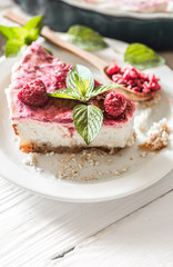 composition with cheesecake
