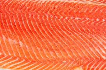 Foto auf Alu-Dibond fresh salmon fillet background © nd700