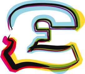 Abstract colorful symbol