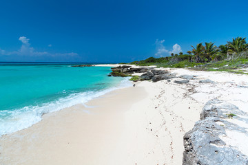 Caribbean Sea scenery in Playa del Carmen, Mexico