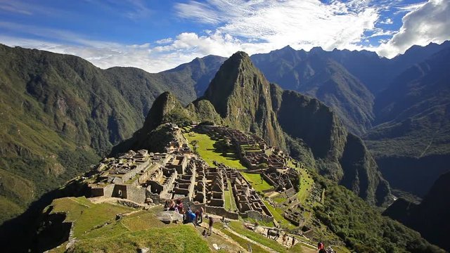 Machu Picchu timelapse. Machu Picchu is a UNESCO World Heritage Site and one of the New Seven Wonders of the World.