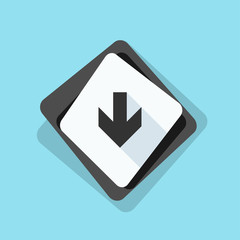Down Arrow sign illustration