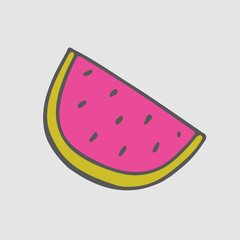 Watermelon stickers. Summer Patch.