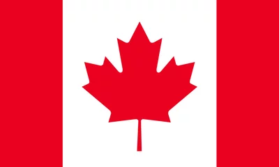 Abwaschbare Fototapete Kanada Flagge von Kanada
