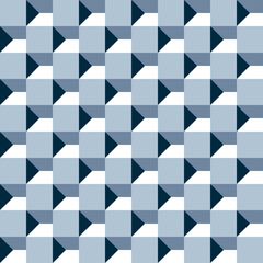 Seamless 3d tumbling block pattern