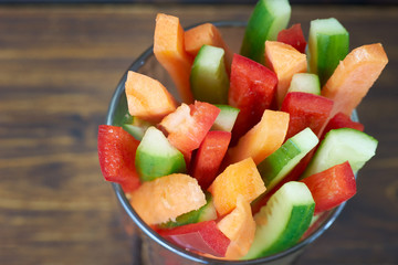 Healthy vegetable sticks