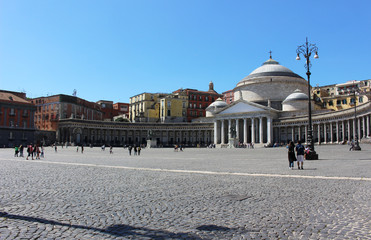 Fototapeta na wymiar Naples Plebiscite square