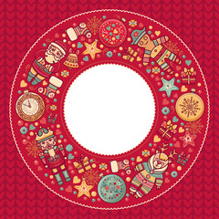 Merry Christmas background. Textless template