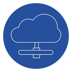 cloud computing isolated icon vector illustration design