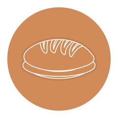 delicious bread isolated icon vector illustration design