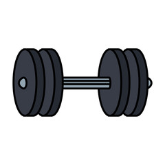Obraz na płótnie Canvas weight lifting device gym vector illustration design
