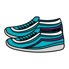 sport shoes isolated icon vector illustration design