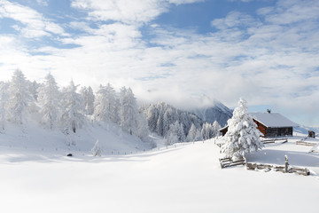 Amazing winter scenery, Austrian alps