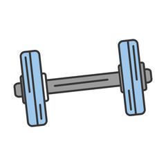 weight lifting device gym vector illustration design