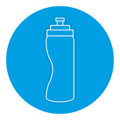 bottle gym isolated icon vector illustration design