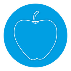 apple fresh fruit icon vector illustration design