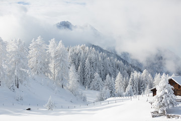 Amazing winter scenery, Austrian alps