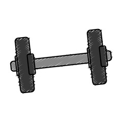 Obraz premium weight lifting device gym vector illustration design
