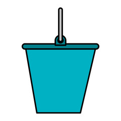 Obraz premium sand bucket isolated icon vector illustration design