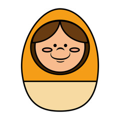 egg wooden toy icon vector illustration design