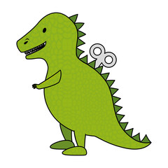 t-rex toy isolated icon vector illustration design