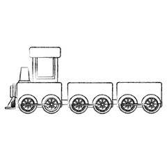 train toy isolated icon vector illustration design