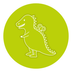 t-rex toy isolated icon vector illustration design