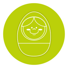 egg wooden toy icon vector illustration design